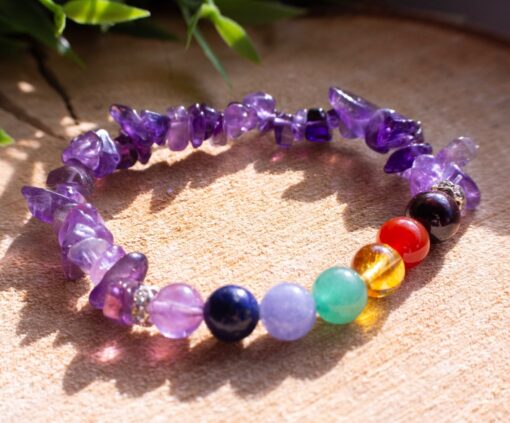 Bracelet Améthyste 7 chakras Bracelet Améthyste 7 chakras